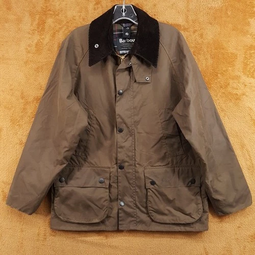 BARBOUR Bedale Wax Jacket Mens Size 38 Bark Brown Waxed Barn Utility - product listing photo