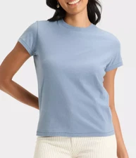 NEW Universal Thread Women's Normandy Blue Short Sleeve T-Shirt Size XS