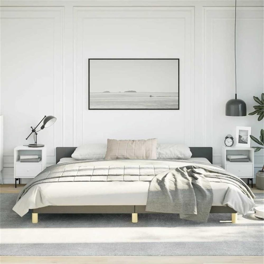 With Headboard - Dark Gray