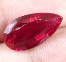 AGI Certified 8.95 Ct/18 mm Pear Cut Natural Mozambique Red Ruby Gemstone T11022