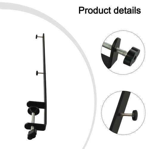 2Pcs Heavy Duty Desk Clamp 41.5cm For 1-5.5cm Tabletops Dark PP Bracket - Picture 6 of 16