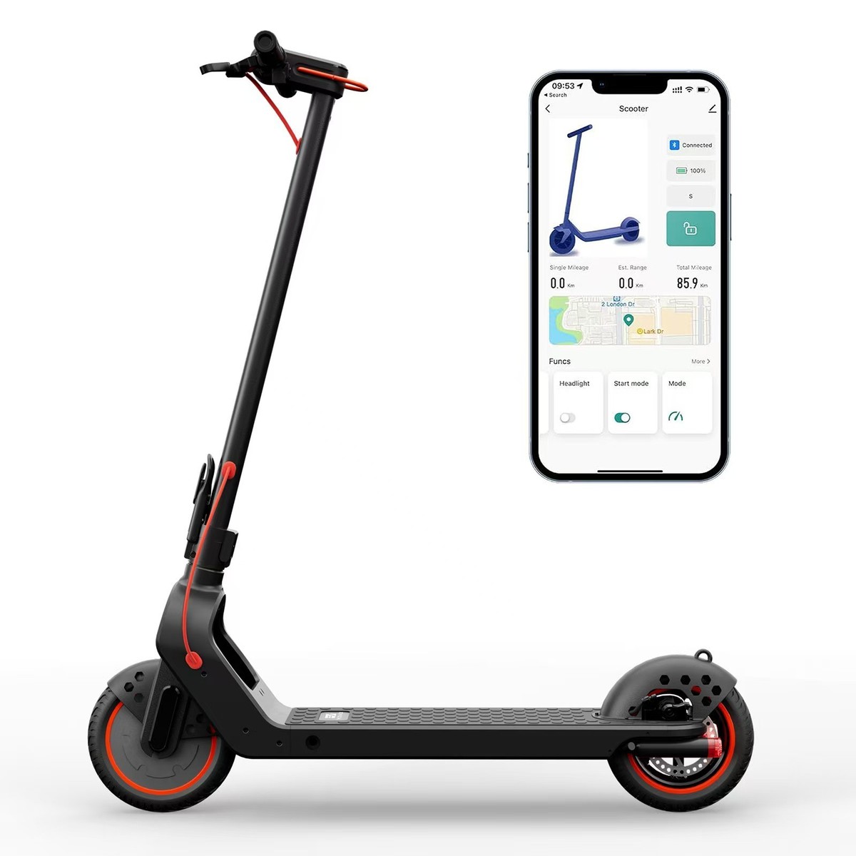 Electric Scooter For Adult 19MPH Max Speed Folding 21Mi Long Range