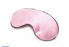 Soft Silk Eye Sleep Mask - Adjustable Strap, Comfortable Satin Eye Mask, Padded
