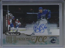 2018-19 Upper Deck Parkhurst View from the Ice Auto Brock Boeser #VI-9 Auto a3i