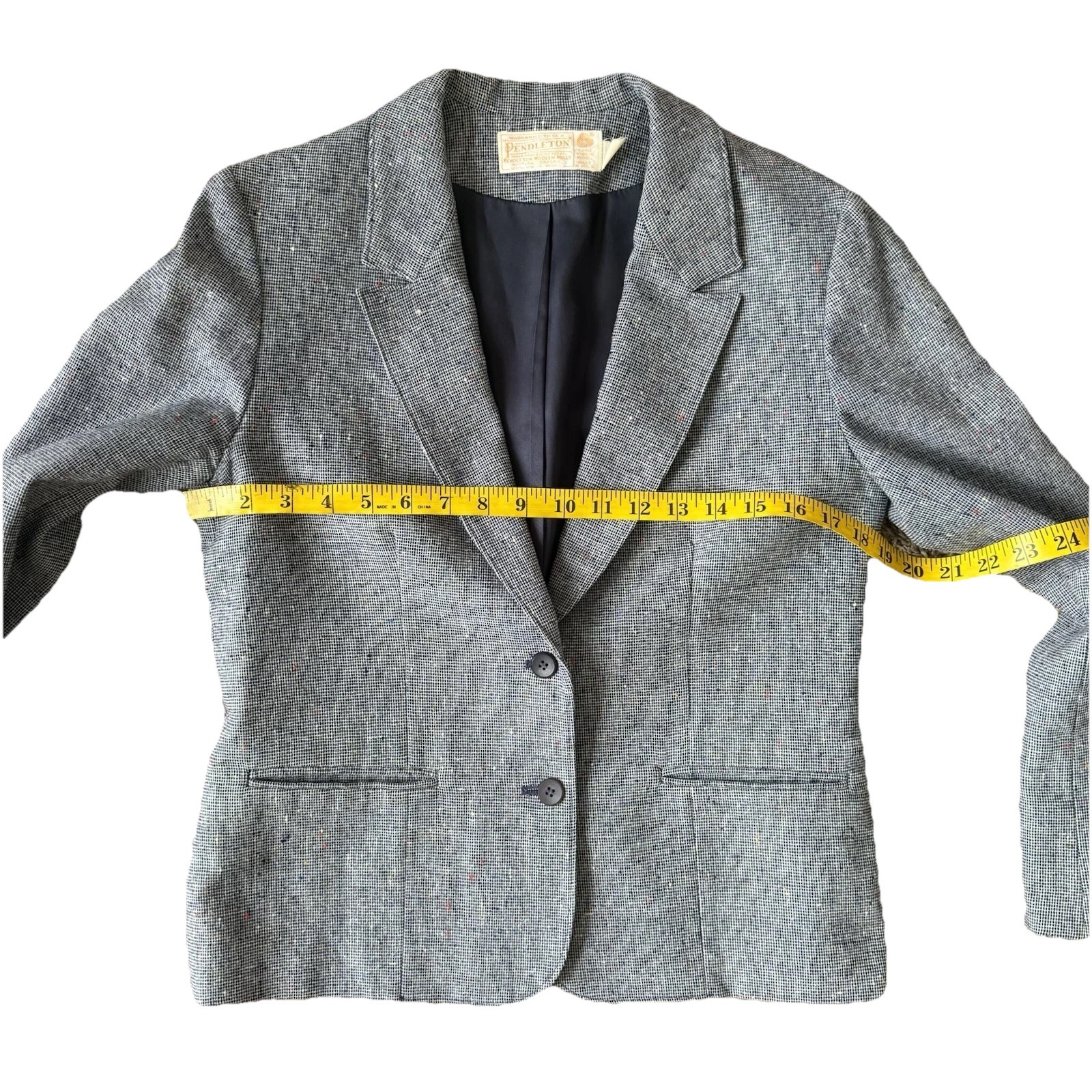 Pendleton Two Button  Blazer  Women’s Small Blue … - image 8