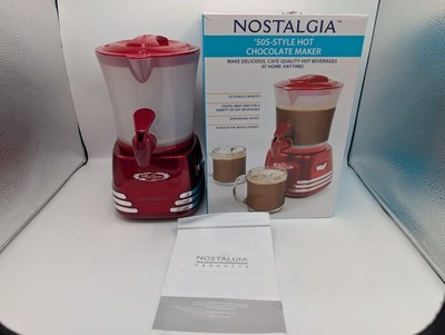 Nostalgia Retro 50s Style Hot Chocolate Cocoa Mocha Maker Dispenser Red 32oz