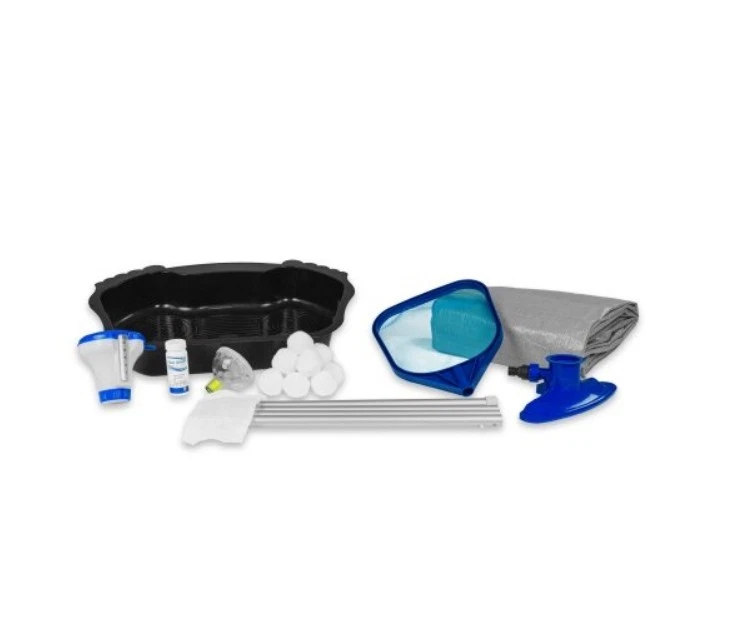 EXIT Black Leather Pool ø427x122cm mit Sandfilterpumpe Abdeckung und Zubehör NEU - Bild 3 von 4