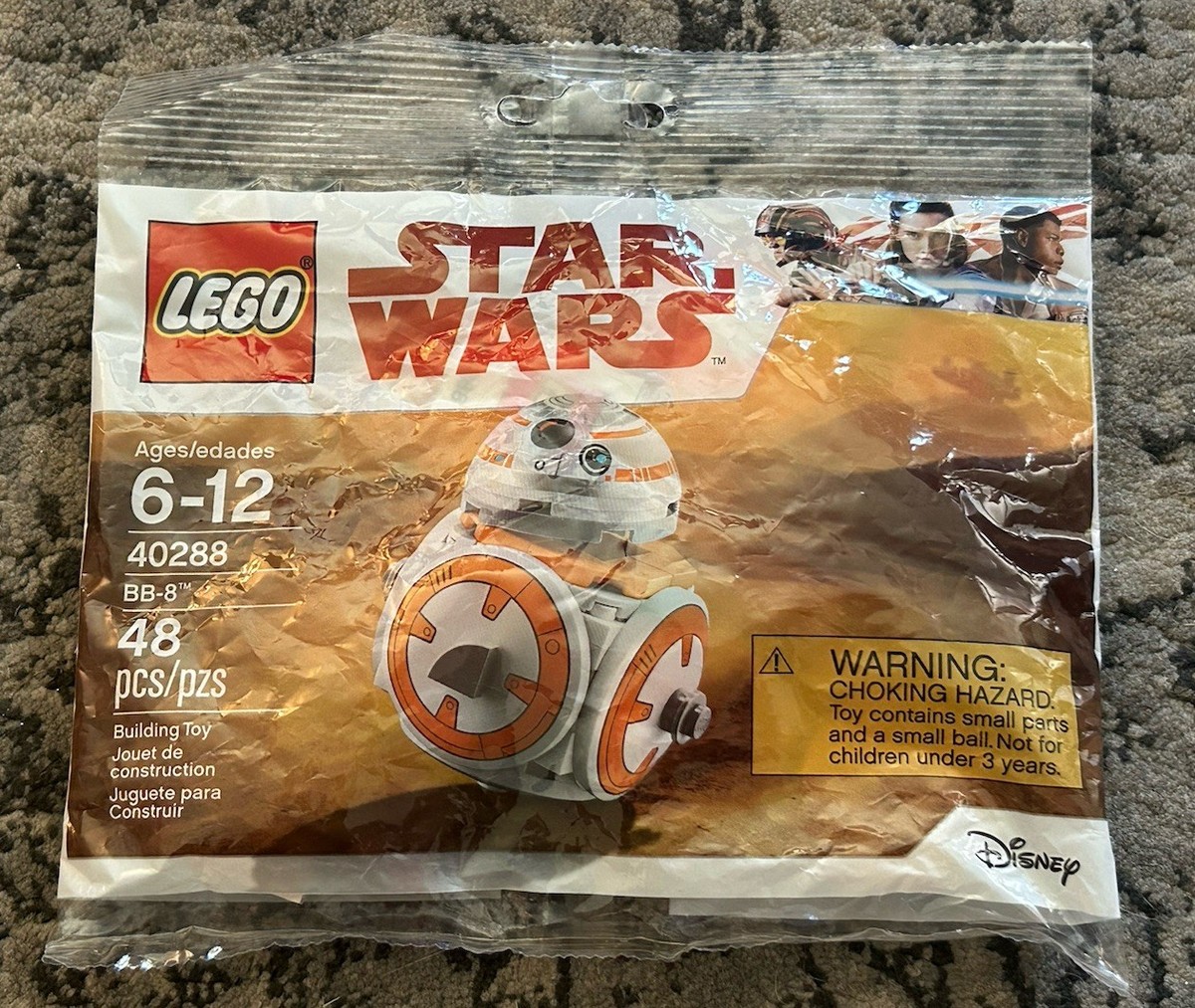 New Sealed Lego Disney Star Wars BB-8 Polybag 40288 Retired