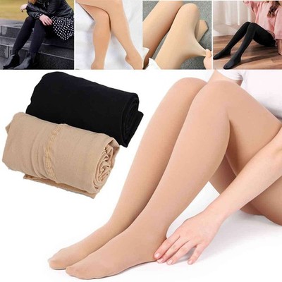 120D Thick Tights Hosiery Women Plus Size Translucent Pantyhose Winter Warm US