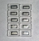 🔥 Lot of 10 – 1 Gram .999 Silver Bars “Dozen Eggs” Design 🥚 In Capsules