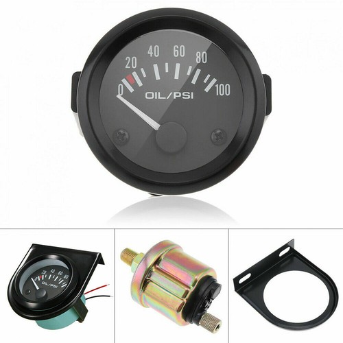 2" 52mm Digital LED Oil Press Pressure Gauge 1/8 NPT Sensor Sender 0-100PSI 12V - Picture 2 of 9