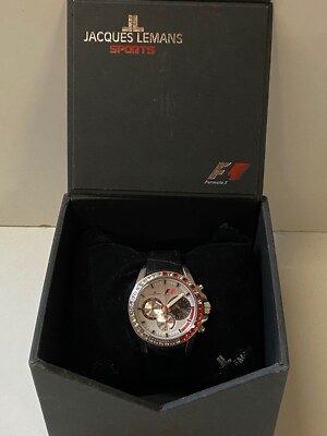 Jacques LeMans F1 Uhr Damen Chronograph 10 ATM WR, Armbanduhr, Race Watch