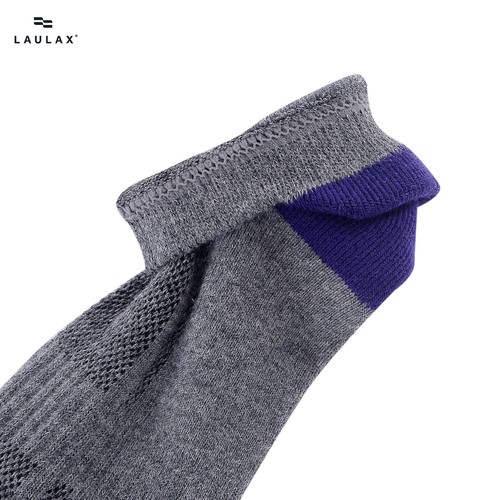 Laulax men running socks ankle cotton seamless tendon protect smooth toes 4pairs - Picture 7 of 15