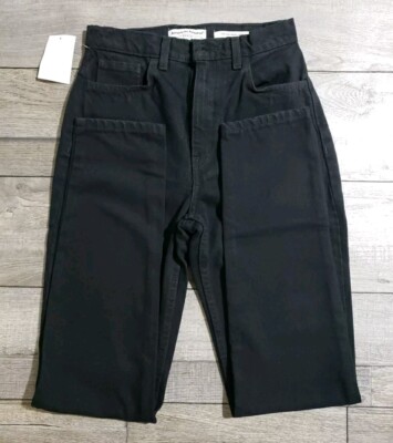 American Apparel Women's High-Waist Jean Sz 26, Non-stretch Dwnim W26 L32 R12