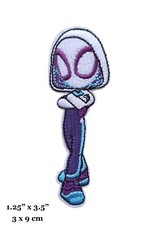 Ghost-Spider Gwen Stacy Spider-Woman Superhero Embroidered Iron On Patch