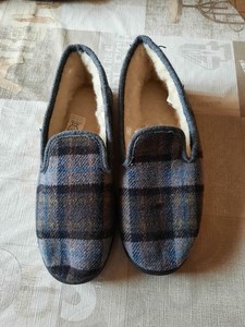 Véritables charentaises écossaise homme en grande pointure du 48 au 52