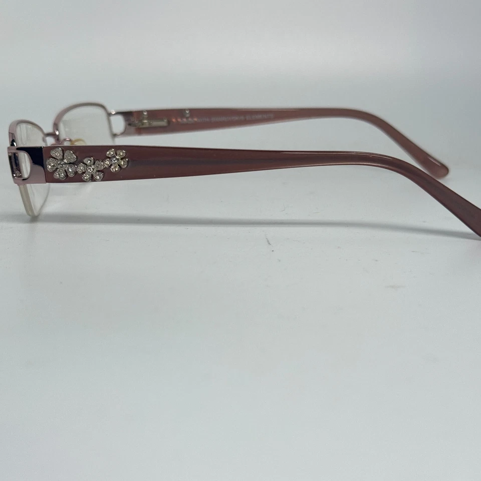 Marco de gafas Swarovski medio borde oro rosa 50-18-135 H17178 Foto 2 de 4