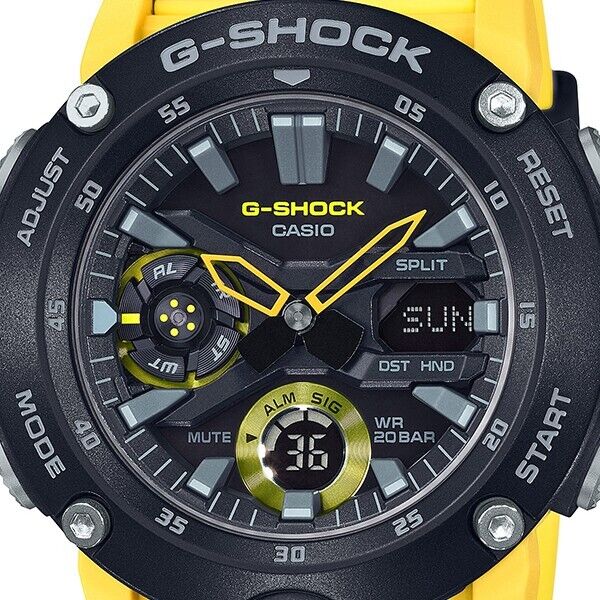 CASIO G-SHOCK GA-2000-1A9JF Black Yellow Carbon Core Guard CASIO G-SHOCK GA-2000-1A9JF Black Yellow Carbon Core Guard