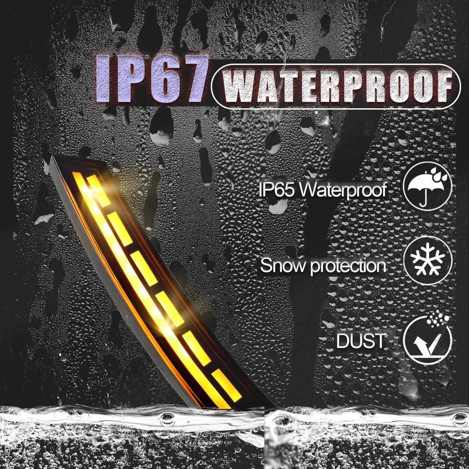 LED Front Wheel Side Marker Lamp Daytime Running Light For Nissan Frontier 22-24 - Image 4 of 4