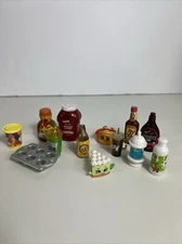 Lot Of 21 Pieces Mini Brands Food, Hair Supplies, and Diary Of A Wimpy Kid Book 