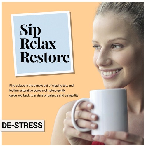 80 Anti Stress Tea Bags, Natural Stress Relief Tea, Calming Herbal Tea Blend - Picture 5 of 5