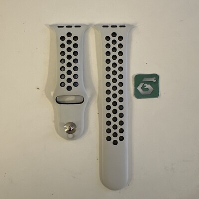 Apple Watch Nike Sport Band 42mm (44/45/46/49) OEM Pure Platinum Black M/L