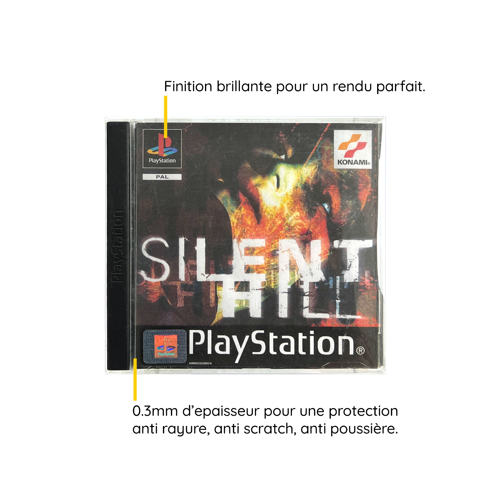 10 Boitiers Protection pour Jeux de Playstation 1 PSOne PS1 0,3 mm ...