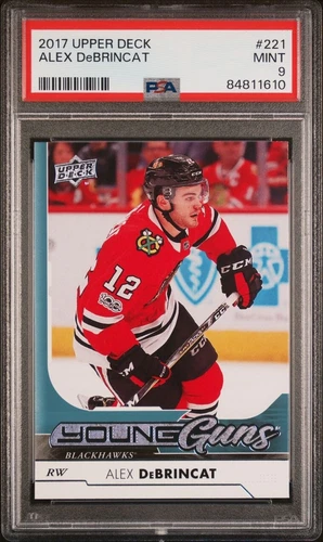 🔥🏒2017-18 Upper Deck Young Guns Alex DeBrincat PSA 9🏒🔥