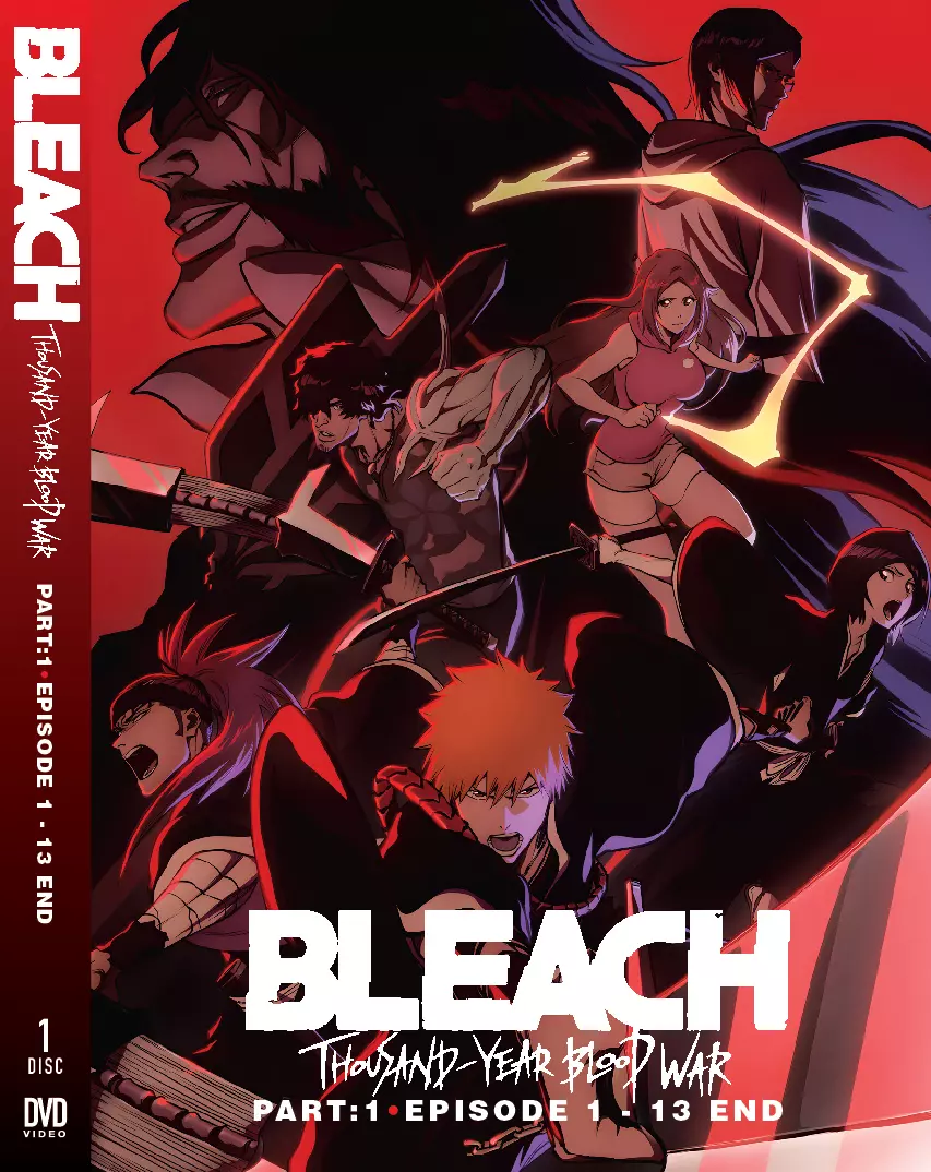 DVD - Bleach Thousand-Year Blood War Part 1 (Eps 1-13 End) - English Dubbed