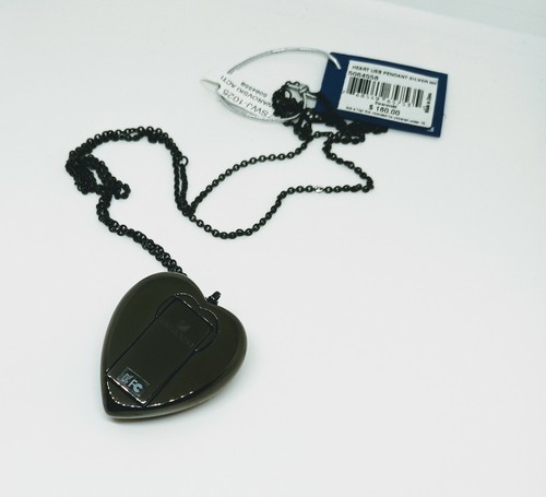 Swarovski 8 GB USB Heart Pendant w/ 32.5" Chain 5064558 BNIB - Picture 10 of 11