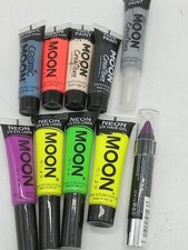 Big lot of 10 Moon Glow neon metallic hair eye products, face body paints
