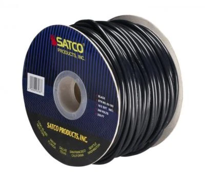 Pendant Black Round SVT-2 Cord - 100 FT. Spool - UL Listed