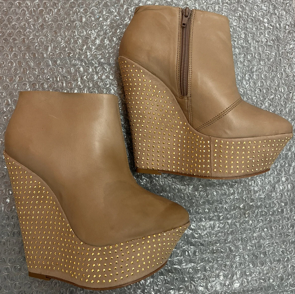 New Look Premium Wedges Wedge Shoes Panic UK 4 EUR 37 Beige
