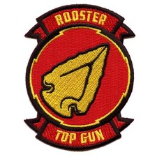 Haut Pistolet Maverick Coq Badge Patch Classique Pilote Flèche Brodé à Repasser