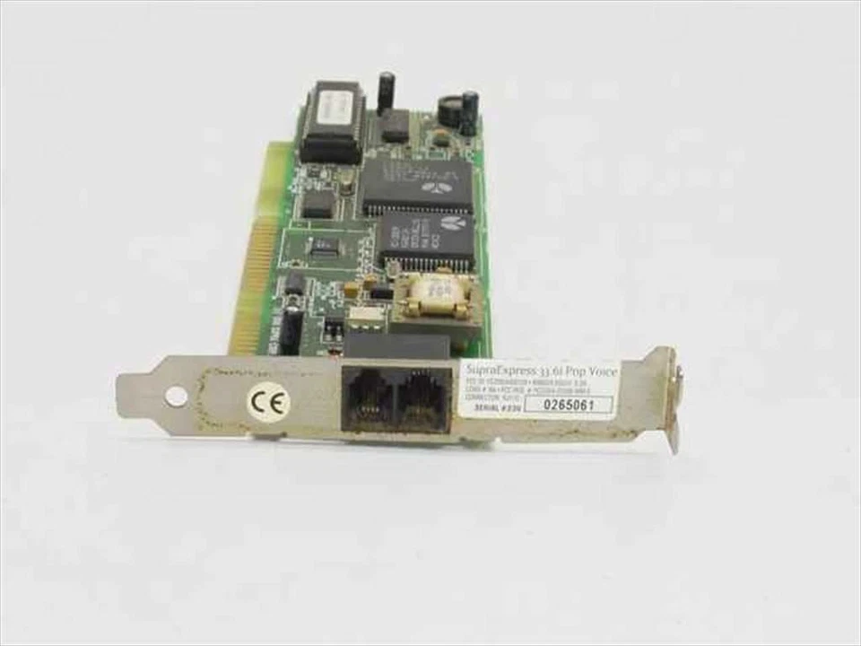 Supra 30-0130-3A 16-Bit ISA Modem Card - SupraExpress 33.6i PnP VoiceInternal - Image 2 of 4