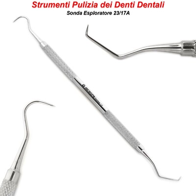 Set 5 Strumenti Per Rimozione Placca Dentale In Acciaio Inox - Foto 10