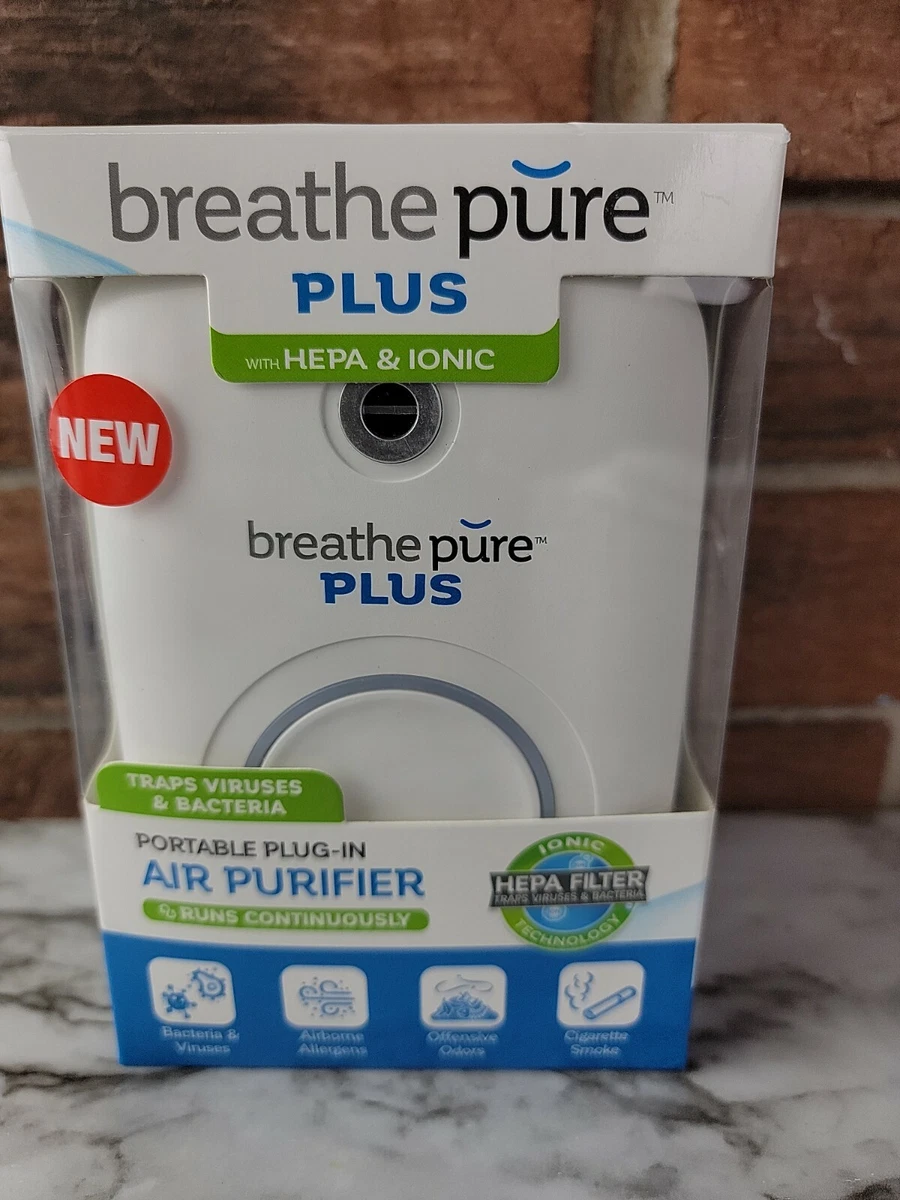 Breathe Pure Plus Portable Air Purifier As Seen on TV Hepa Filter