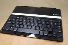 Logitech Y-R0032 Black Bluetooth Wireless Slim Tablet QWERTY Keyboard for iPad