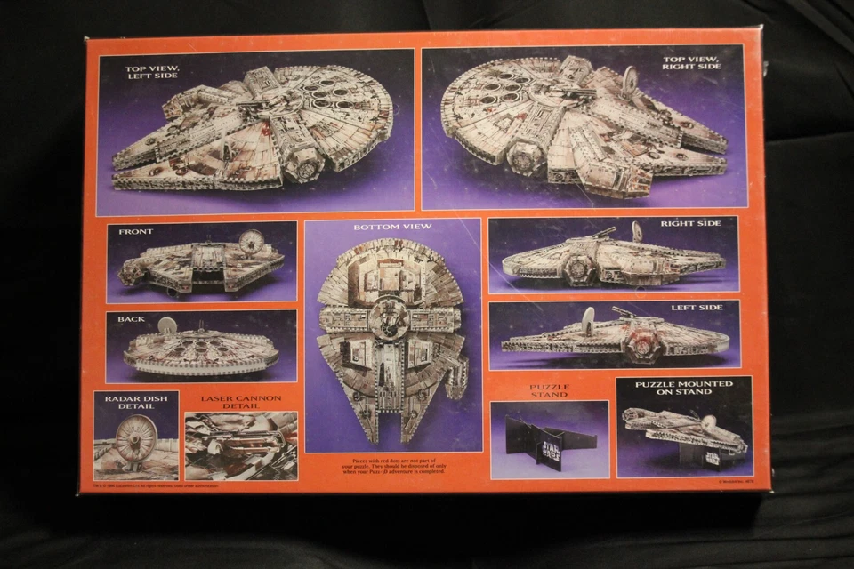 Rompecabezas 3D Star Wars 1995 Millennium Faicon sellado Foto 2 de 3