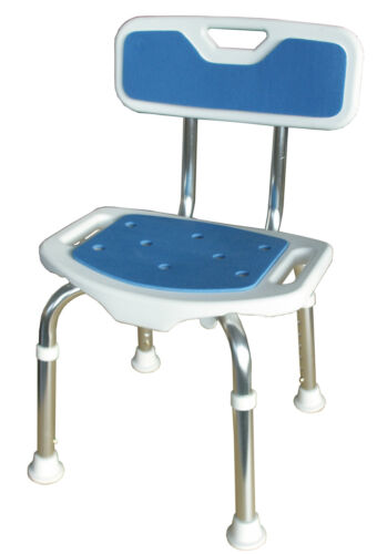 SIEGE DE DOUCHE BLUE SEAT avec dossier réglable en hauteur et anti-dérapant - Photo 1/1