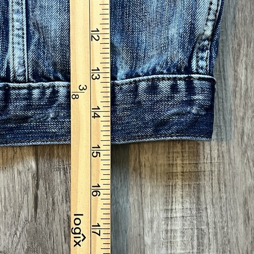 Polo Ralph Lauren Jean Jacket Girl's Size 14 Denim USA Blue Cropped Style Preppy - Picture 7 of 10