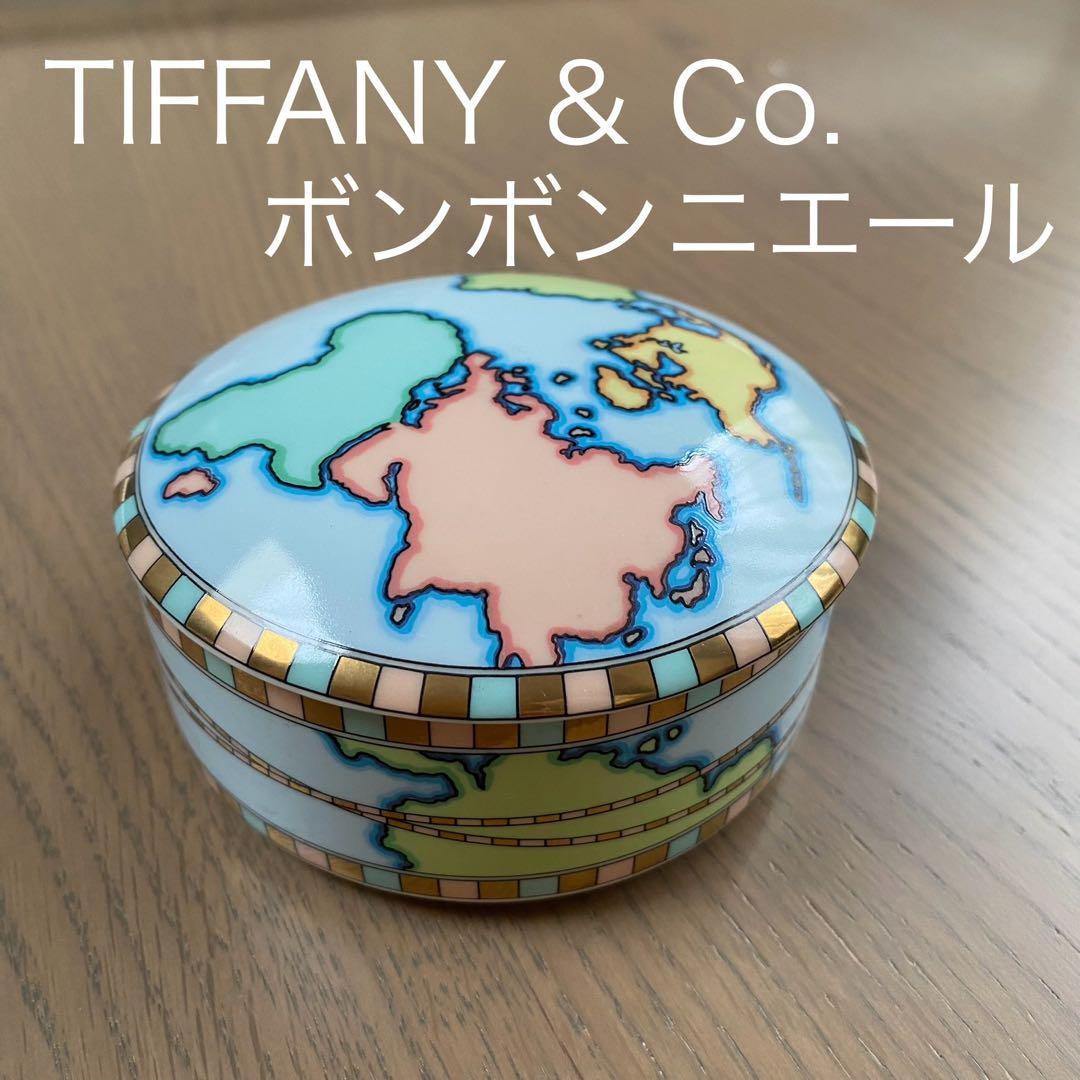 TIFFANY & Co. ボンボンニエール キャンディボックス 世界地図 Tiffany Co. Bonbonniere Candy Box World Map From Japan | eBay