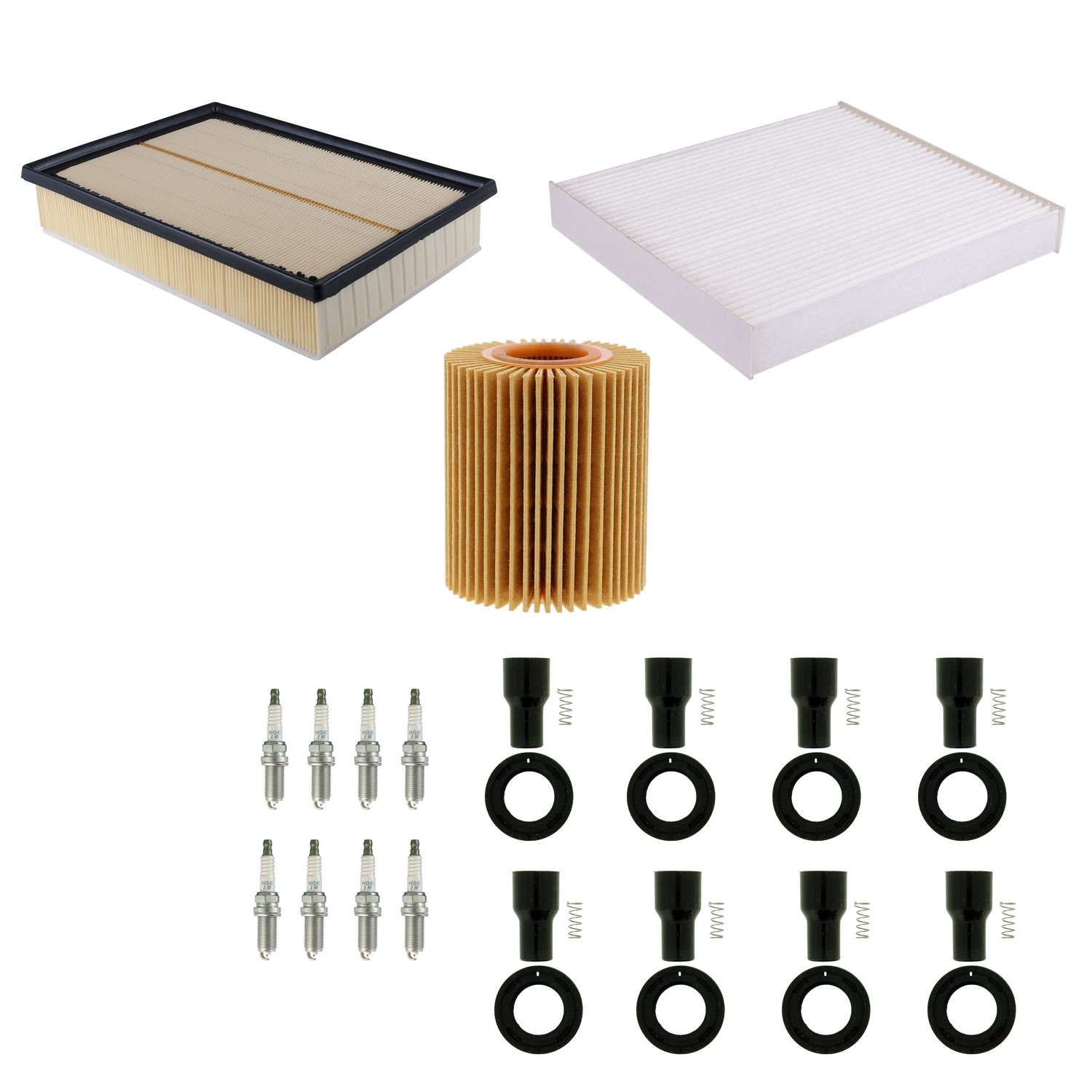 Denso Tune Up Kit NGK 8 Spark Plug  Boots Kit for GX460 4.6 V8 AWD URJ150 10-14