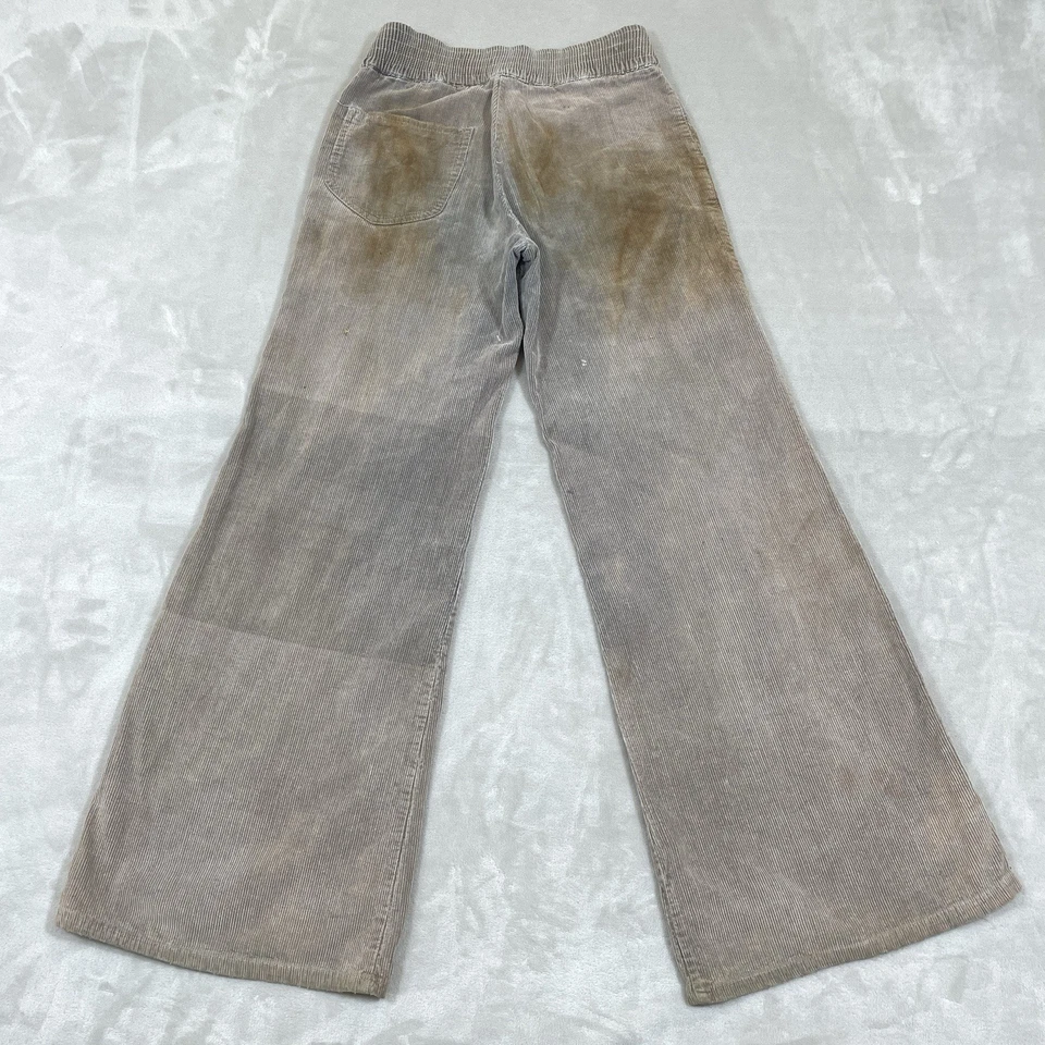 Винтажные расклешенные брюки из вельветового колокольчика 70-х 28x30 потертые искусственно состаренные хиппи бохо - Изображение 2 из 4