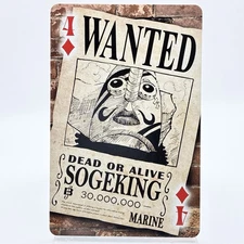 Sogeking One Piece Playing Card Wanted Poster ver Jump Toei Anime Manga Japan
