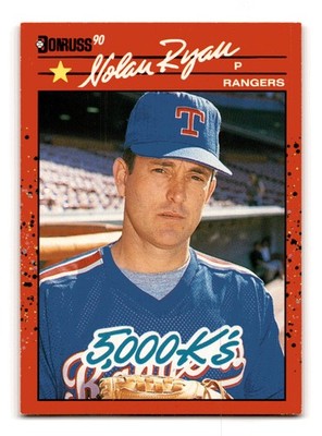 Nolan Ryan 5000K ERR 1990 Donruss King of Kings on Back #665 HOF NM-MINT