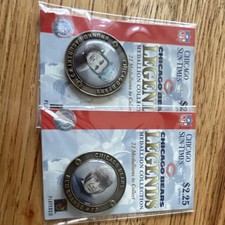 Chicago Bears Legends Medallion Bronze Coin Set Bronko Nagurski Red Grange