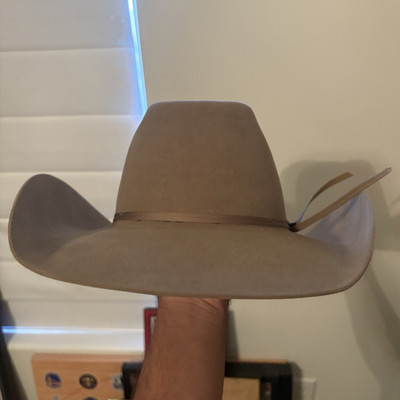 Resistol U.S. Border Patrol 6X Fur Felt Western Hat Fawn 7 1/4
