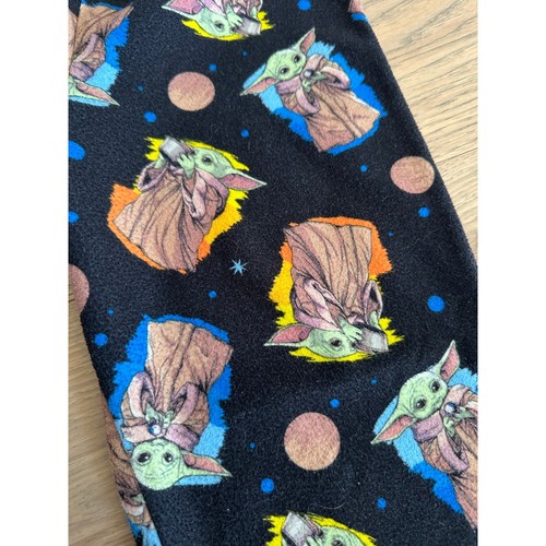 Pantalones de salón pijama difuso Star Wars de franela negra para niños talla 6 - Imagen 3 de 6
