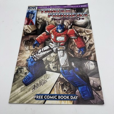 IDW Transformer Regeneration One # 80.5, SIGNED by three Well Known TF Craters
